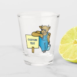 Copo De Shot Vaca com Sinal