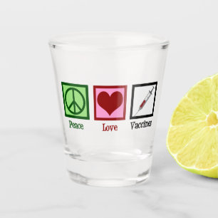 Copo De Shot Vacinas de Amor pela Paz