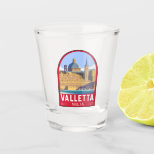Copo De Shot Valletta Malta Viagem Vintage Art