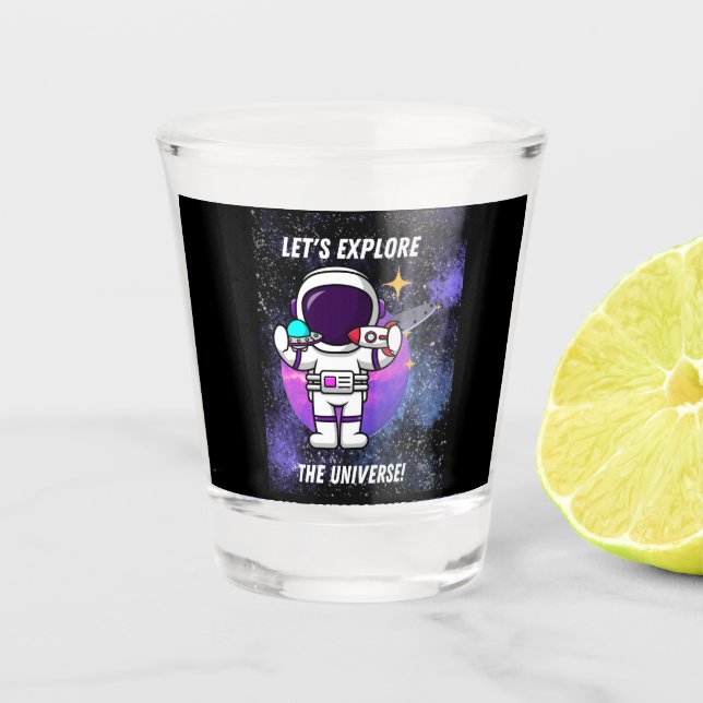 Copo De Shot Vamos explorar o universo (Frente)