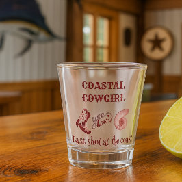Copo De Shot vaqueira costeira rosa