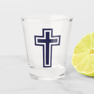 Copo De Shot Variantes diferentes de cristão azul
