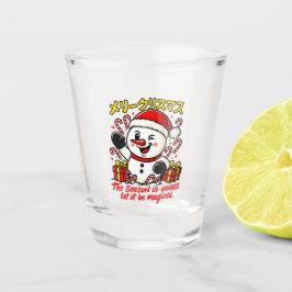 Copo De Shot Varinha de Natal Mágica Festa Homem de Neve Natal