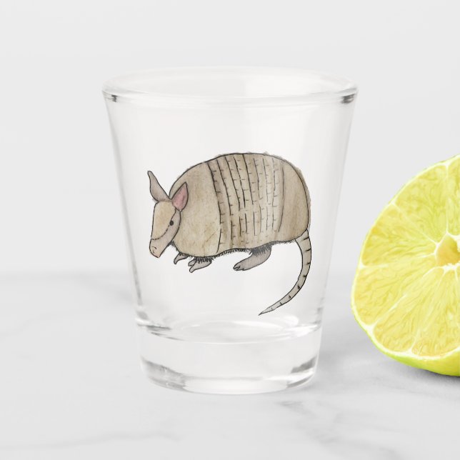 Copo De Shot Vaso de chupito con armadillo  (Frente)