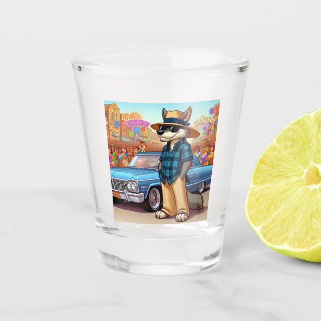 Copo De Shot Vato Lobo "Ano Novo" (Frente)