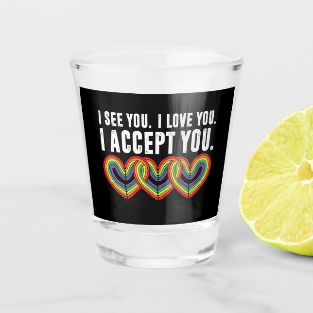 Copo De Shot Vejo Você Eu Te Amo Eu Te Amo. Eu Te Amo. (Frente)