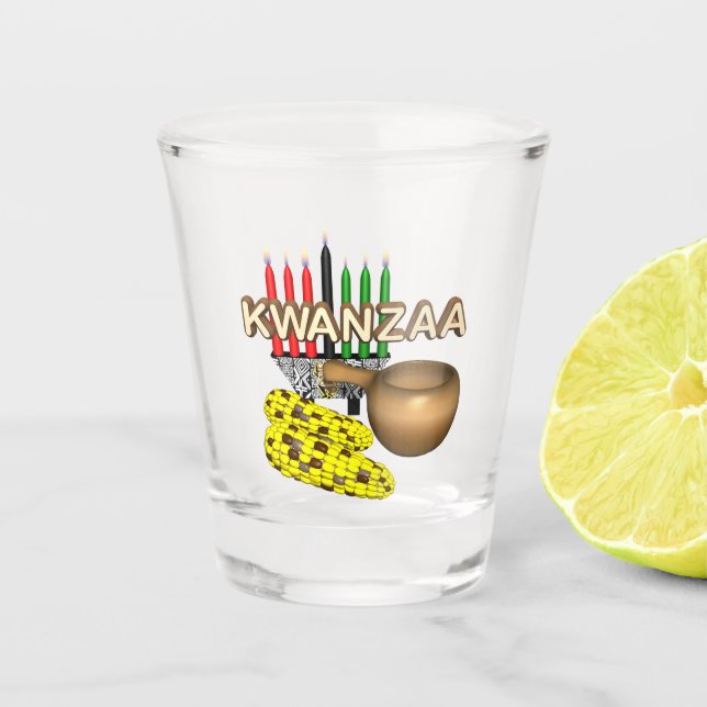 Copo De Shot Velas de Kwanzaa- (Frente)