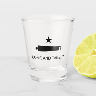 Copo De Shot Venha & Leve! Bandeira de batalha do estado do Tex