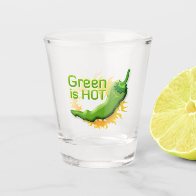 Copo De Shot Verde é QUENTE (Frente)