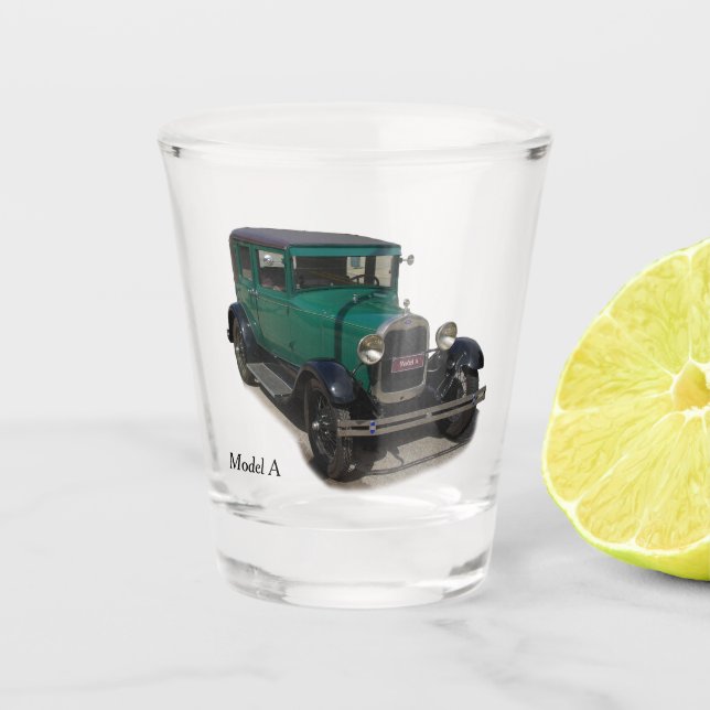 Copo De Shot Verde Modelo A Vidro De Tomada (Frente)