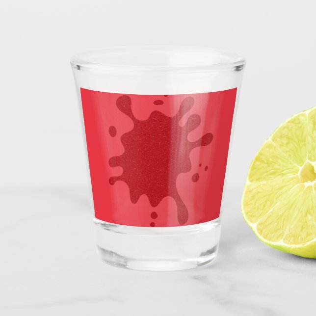 Copo de Shot Vermelho Tomate Personalizado (Frente)