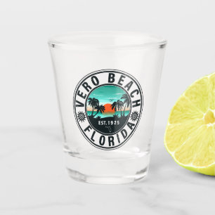 Copo De Shot Vero Beach Florida Retro Sunset Souvenirs 60s