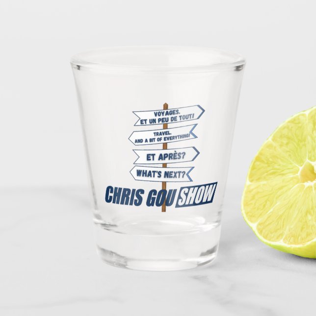 Copo De Shot Verre Um Tiro De Chris Gou (Frente)