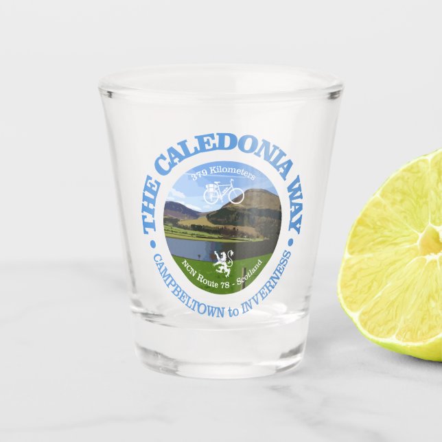Copo De Shot Via Caledonia (ciclismo c) (Frente)