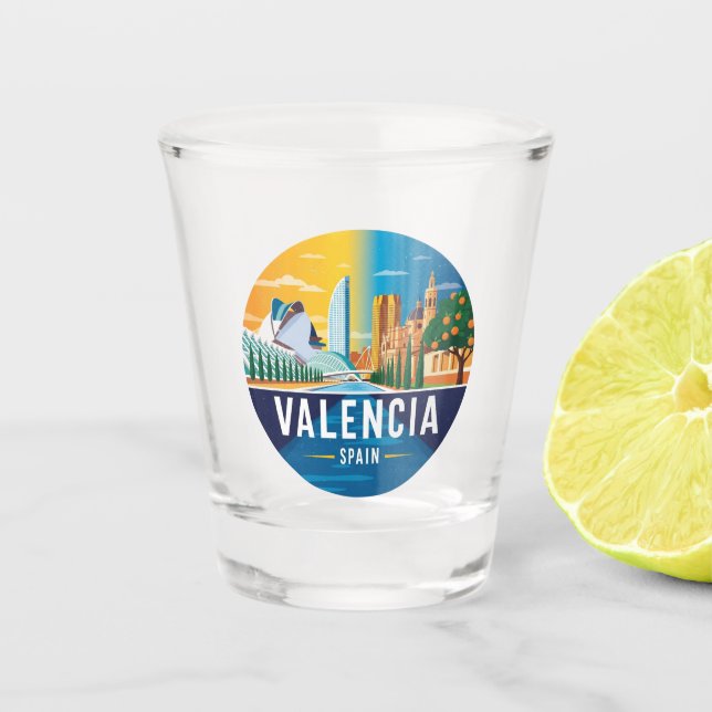 Copo De Shot Viagem a Valência Espanha (Frente)