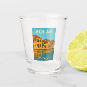 Copo De Shot Viagem Antiga Hoi An Vietnã Retro Cênica