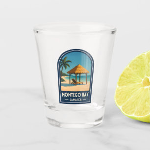 Copo De Shot Viagem Clássica Montego Bay Jamaica Praia Retro
