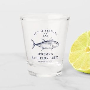 Copo De Shot Viagem de Pesca da Turma da Despedida de Solteiro