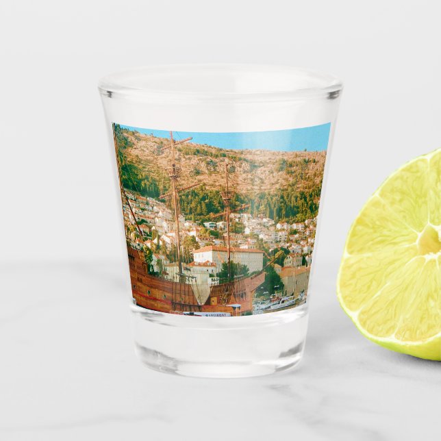 Copo De Shot Viagem Dubrovnik Croácia (Frente)