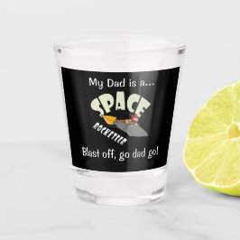 Copo De Shot Viagem espacial de um foguetão