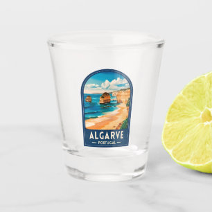 Copo De Shot Viagem Vintage Algarve Portugal Retro Praia