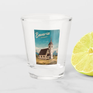Copo De Shot Viagens vintage Baviera Alemanha - Cenário Retroat