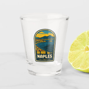 Copo De Shot Viagens vintage Nápoles Itália Linha Costeira Retr