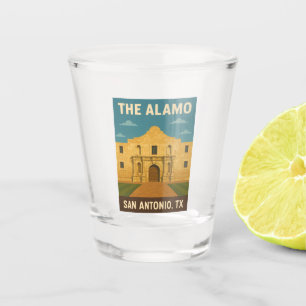 Copo De Shot Viagens vintage Retroativa Do Alamo San Antonio Te