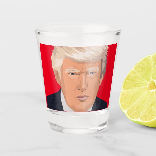 COPO DE SHOT VIDRAÇAS DE VIDRO DE TIRADA DONALD (Frente)
