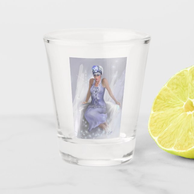 Copo De Shot Vidro Da Chama De Inverno (Frente)