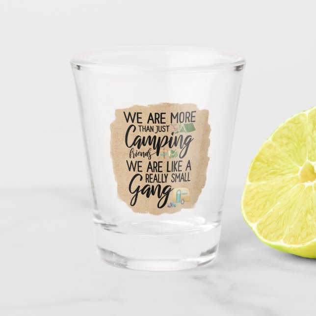 Copo De Shot Vidro de Atiramento de Gangue de Acampamento (Frente)