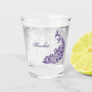 Copo De Shot Vidro de Atiramento Personalizado Pêssego Roxo