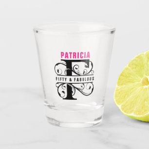 Copo De Shot Vidro De Cinquenta e quarenta Dias De Aniversário