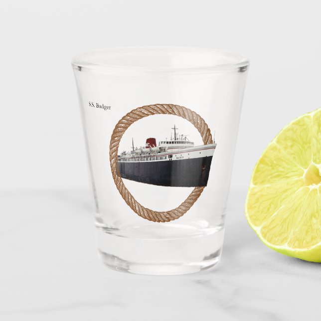 Copo De Shot Vidro de corda embebida (Frente)