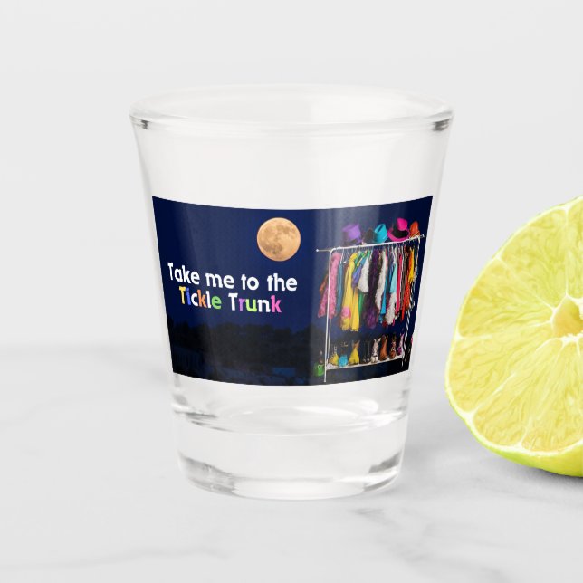 Copo De Shot Vidro de Disco com Tronco (Frente)