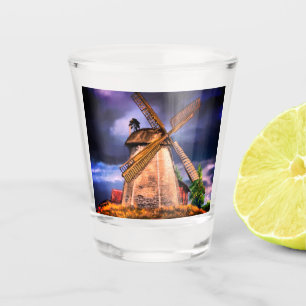 Copo De Shot Vidro De Faminagem De Estância Neerlandesa