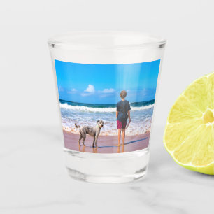 Copo De Shot Vidro de Foto Personalizado Oferece Seu Design de