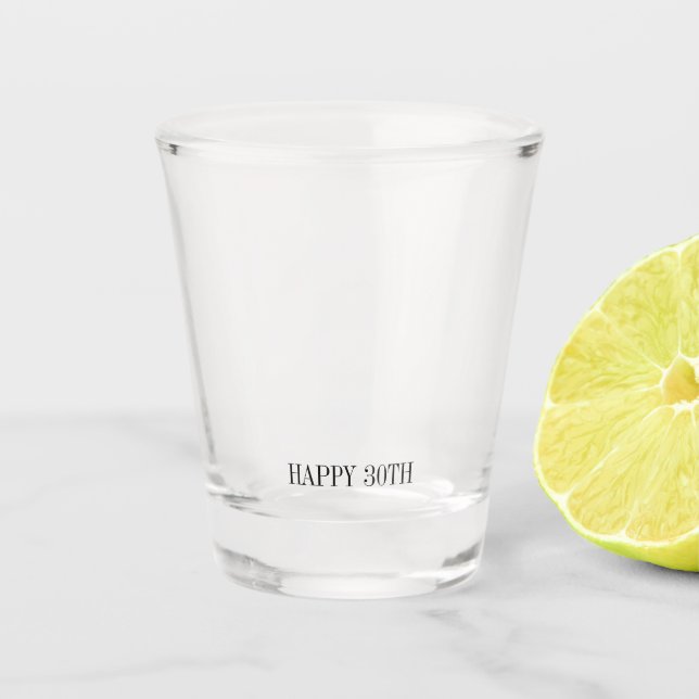 Copo De Shot Vidro de Fotografia de TEXTO PERSONALIZADO para an (Frente)