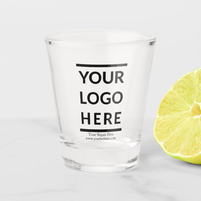 Copo De Shot Vidro de hot personalizado de 1,5 oz com logotipo  (Frente)