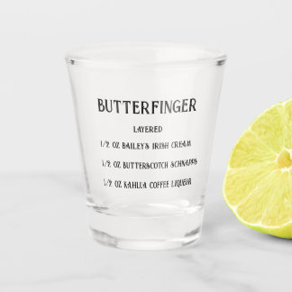 Copo De Shot Vidro de novidade do Butterfinge