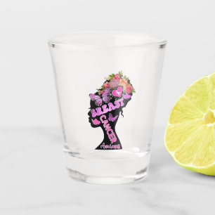 Copo De Shot Vidro de Shot de Consciência do Cancer da Mama