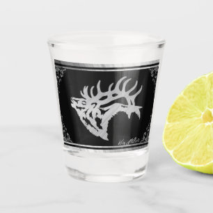 Copo De Shot Vidro De Tela De Touro De Prata