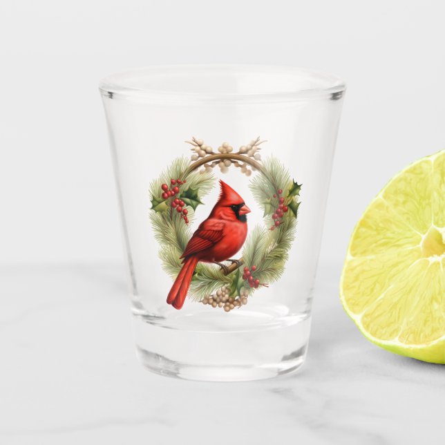 Copo De Shot Vidro de Tiro Cardinal (Frente)