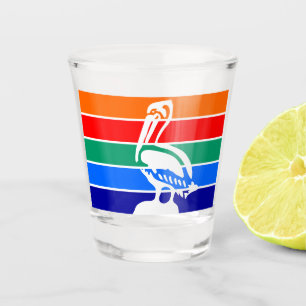 Copo De Shot Vidro de tiro com bandeira de Rua. Petersburgo
