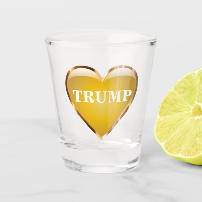 COPO DE SHOT VIDRO DE TIRO DE AMOR DE TRUMP (Frente)
