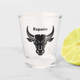 Copo De Shot Vidro de tiro de texto personalizado Bull estiliza