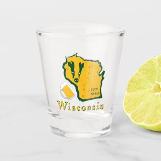 Copo De Shot Vidro de tiro de Wisconsin