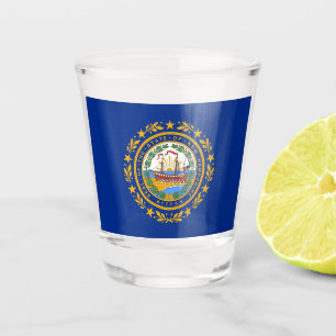 Copo De Shot Vidro de tiro patriótico com a bandeira de New