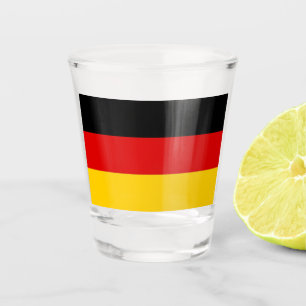 Copo De Shot Vidro de tiro patriótico com bandeira da Alemanha