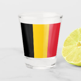 Copo De Shot Vidro de tiro Patriótico com bandeira da Bélgica